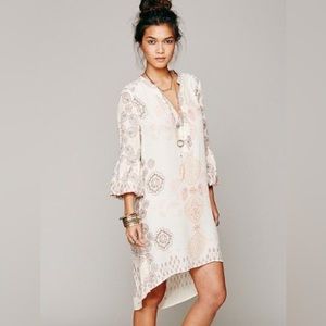 Free People, peacemaker print bohemian dress,